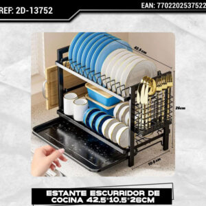 Estante Escurridor de Cocina de Doble Nivel