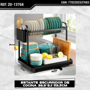 Estante Escurridor de Cocina 38.9 × 9.1 × 29.2 cm