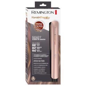 PLANCHA PARA CABELLO KERATINA Y ACEITE DE ARGAN REMNLIGTON S-8599