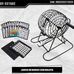 JUEGO DE BINGO CON RULETA DE 75 NUMERO BINGO SET