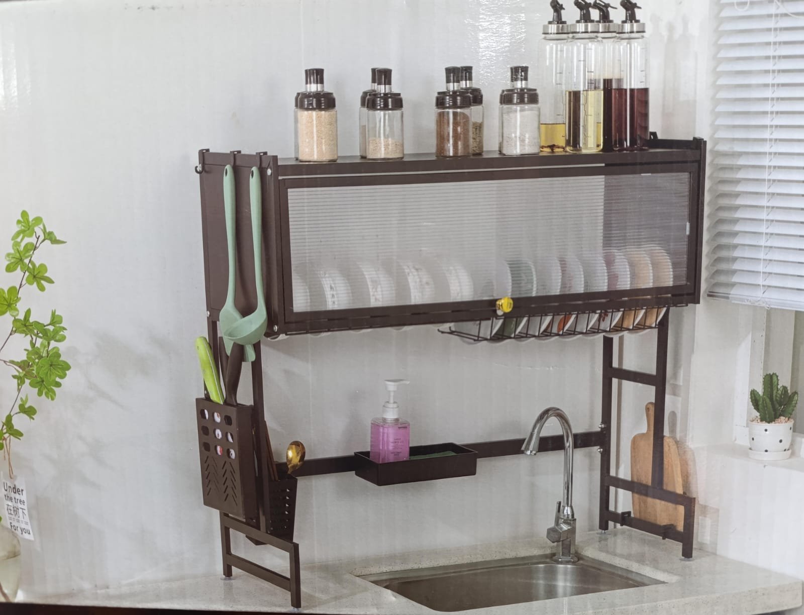 ESCURRIDOR DE PLATO CON TAPA 78*29*9.5CM KITCHEN RACK - Image 2