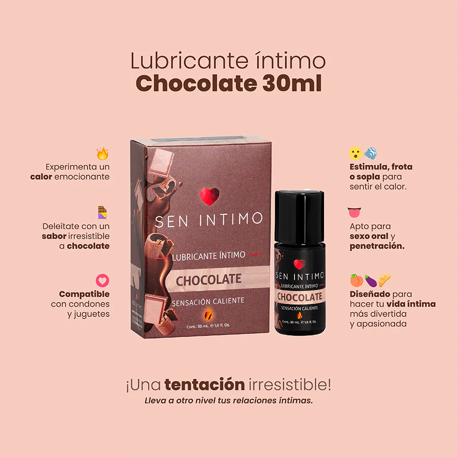 Lubricante Íntimo Chocolate Sensación Caliente x 30 ml - Image 4