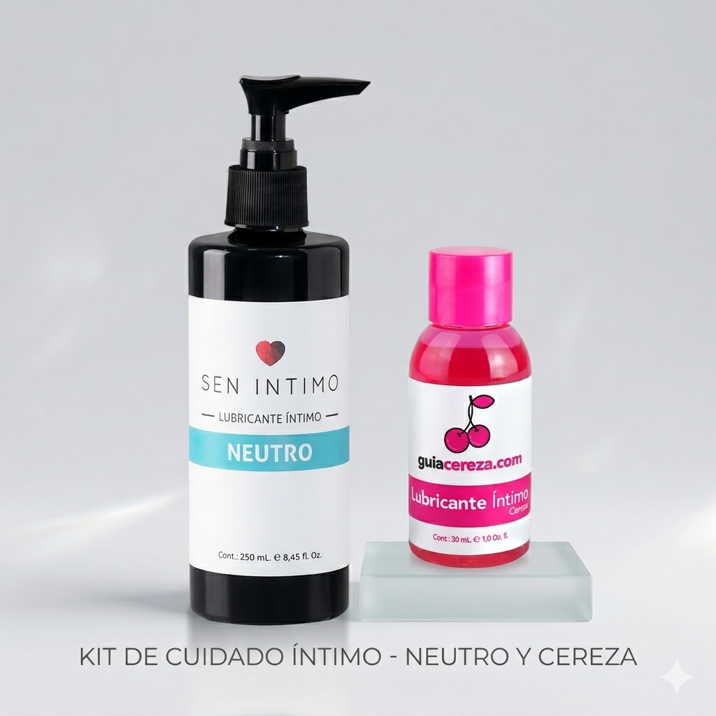 Kit Lubricante Neutro 250 ml y Cereza