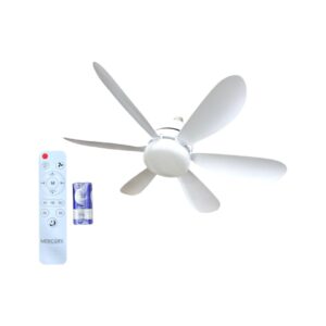 Bombillo ventilador led 22w blanco 6 aspa