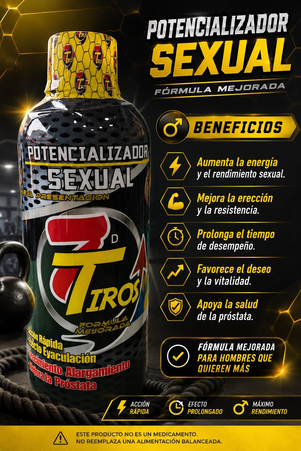 7 TIROS – Potencializador Sexual