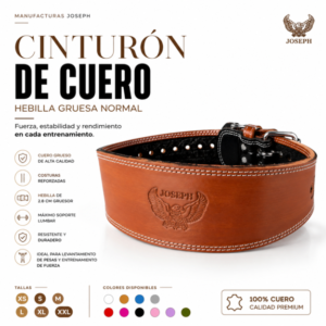 Cinturón de Cuero Hebilla Gruesa Normal
